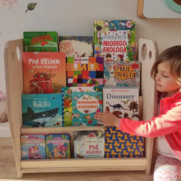 biblioteczka montessori dla dzieci