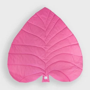 Mata dla dzieci liść magenta XXL