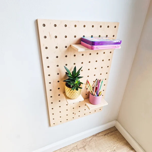 Pegboard – tablica organizer z drewna - obrazek 5