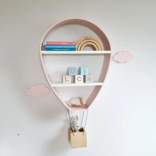 Drewniana półka balon do pokoju dziecka - obrazek 4