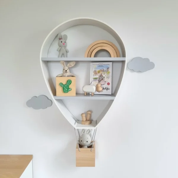 Drewniana półka balon do pokoju dziecka - obrazek 5