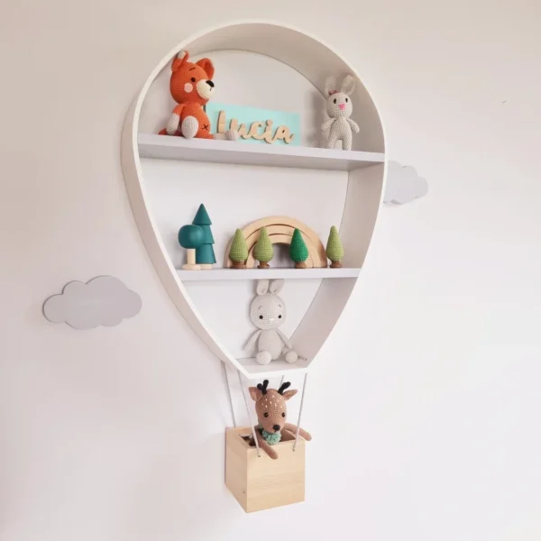 Drewniana półka balon do pokoju dziecka - obrazek 6