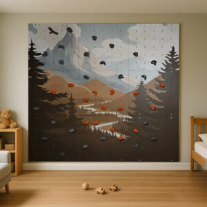 Home modular wall for children "Mountain Trail"