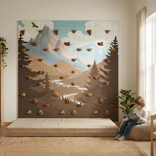 Home modular wall for children "Mountain Trail"