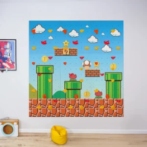 Ścianka do wspinaczki dla dzieci w domu „Mario”