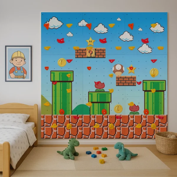 Ścianka do wspinaczki dla dzieci w domu „Mario” - obrazek 3