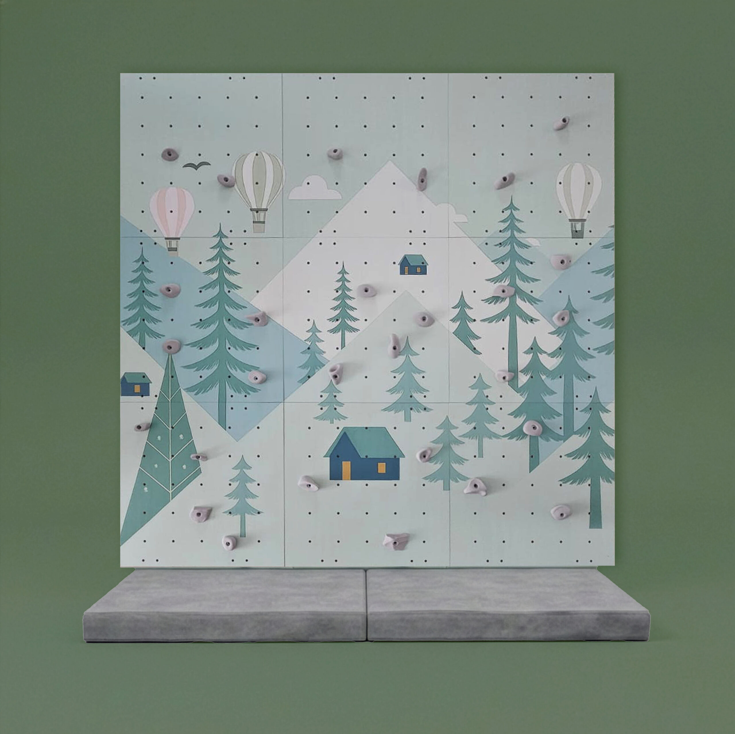 Ścianka do wspinaczki dla dziecka „Leśna Wioska” - obrazek 2