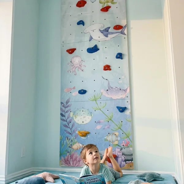 Climbing wall for children for the house "Sea"