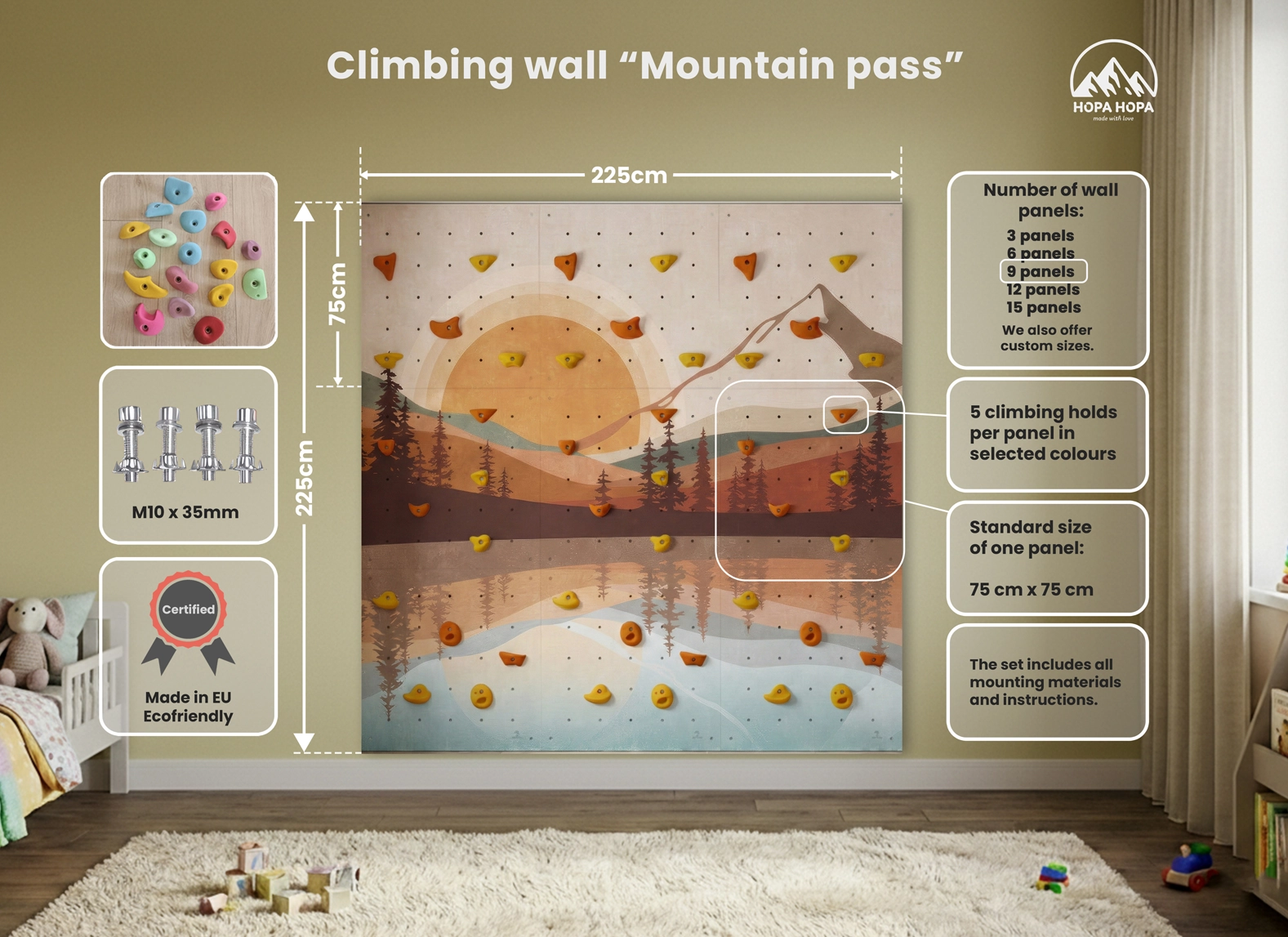 Home modular wall "Mountain Pass" - Image 5