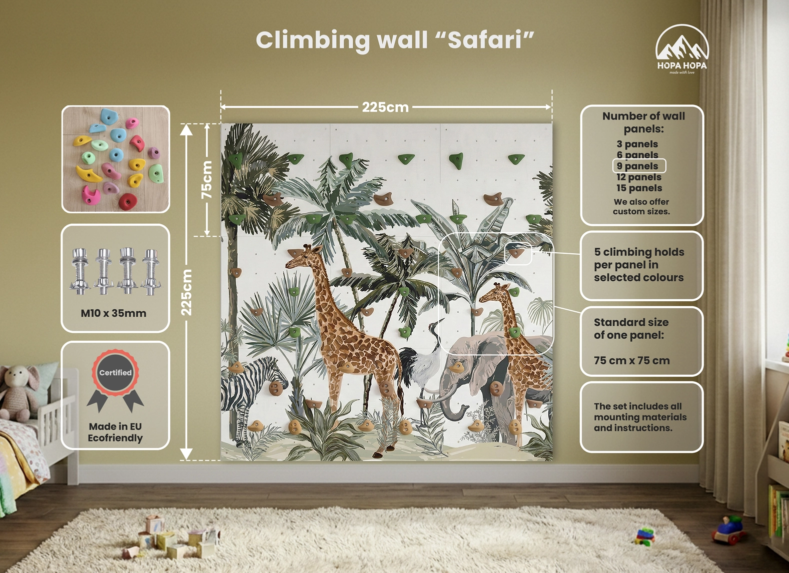 Climbing wall for children in the "Safari" room - Image 7
